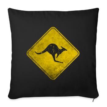 kangaroo - Housse de coussin décorative 45 x 45 cm - noir - Devant