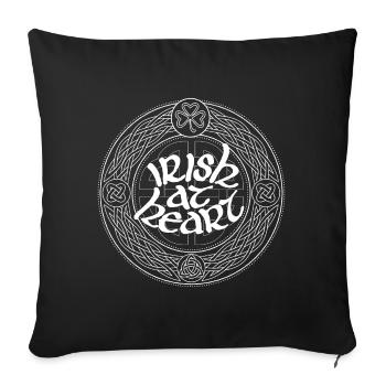 Irish At Heart - Sofa pillowcase 17,3'' x 17,3'' (45 x 45 cm) - black - Front