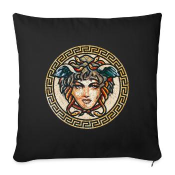 Medusa - Housse de coussin décorative 45 x 45 cm - noir - Devant