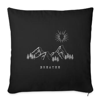 Mountain Landscape - Mointain Landscape - Sofa pillowcase 17,3'' x 17,3'' (45 x 45 cm) - black - Front