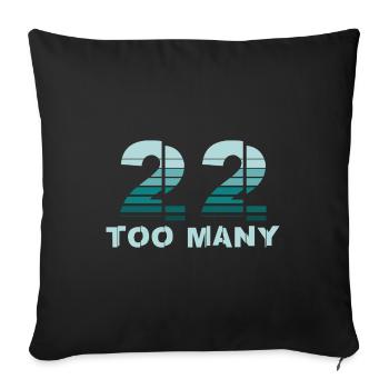 Veteran Ptsd Awareness 22 Militär - Sofakissenbezug 45 x 45 cm - Schwarz - Vorne