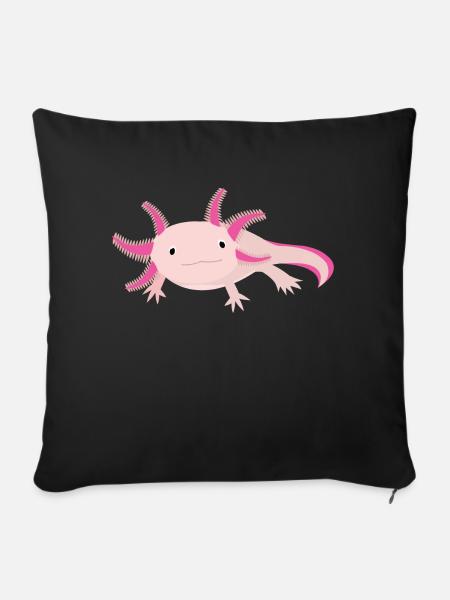 Axolotl - Sofakissenbezug 45 x 45 cm - Schwarz