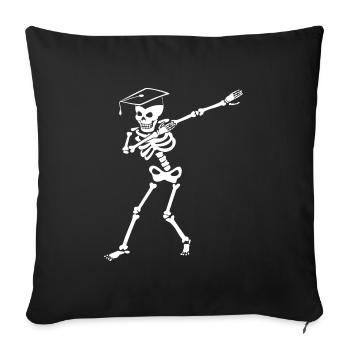 Skeleton Closure - Sofa pillowcase 17,3'' x 17,3'' (45 x 45 cm) - black - Front