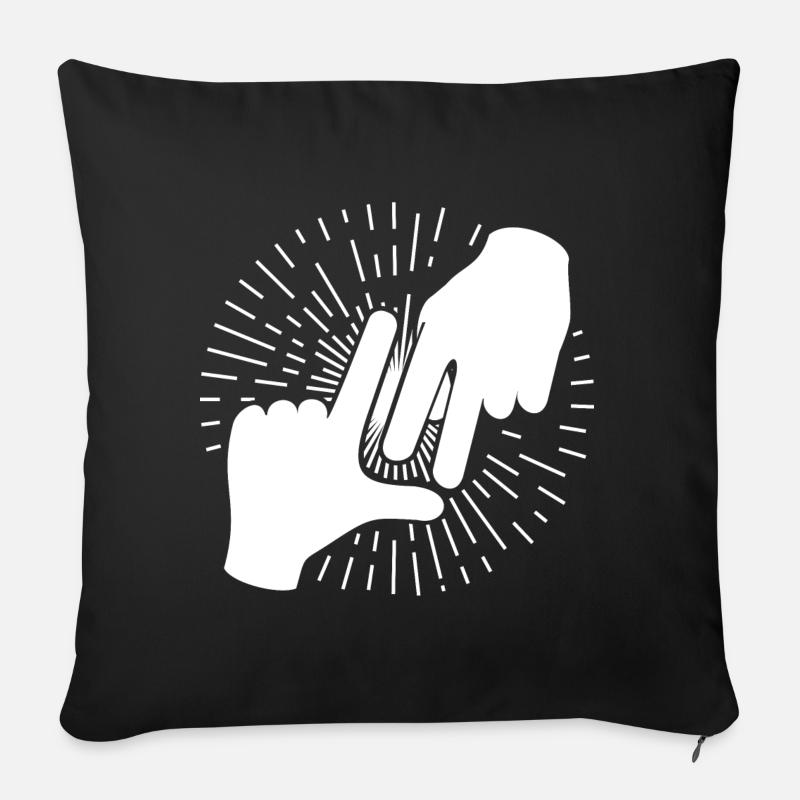 Los Angeles - Housse de coussin décorative 45 x 45 cm - noir