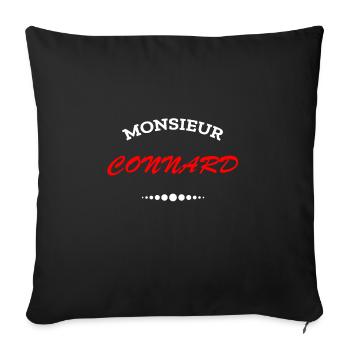MONSIEUR CONNARD - Housse de coussin décorative 45 x 45 cm - noir - Devant
