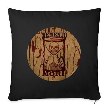 Memento Mori - Sofa pillowcase 17,3'' x 17,3'' (45 x 45 cm) - black - Front