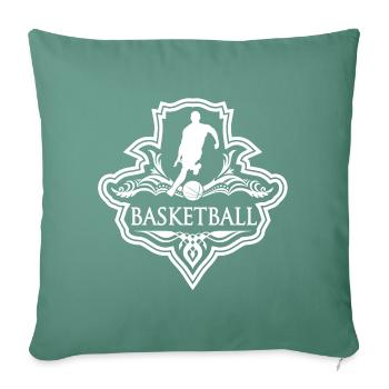 Basketball - Housse de coussin décorative 45 x 45 cm - vert sapin - Devant
