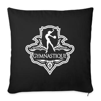 Gymnastics - Sofa pillowcase 17,3'' x 17,3'' (45 x 45 cm) - black - Front