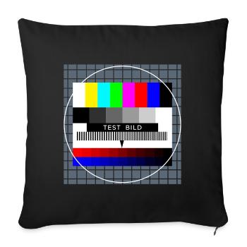 Retro Style Vintage Old School - Sofakissenbezug 45 x 45 cm - Schwarz - Vorne