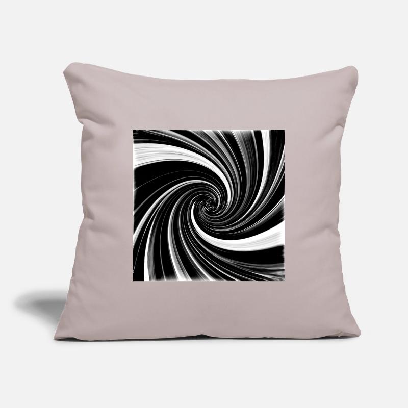 Black and white vortex Sofa pillowcase 17,3'' x 17,3'' (45 x 45 cm)