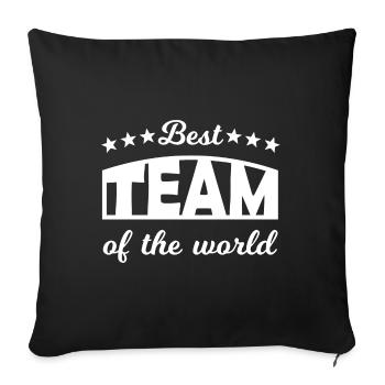 Team - Sofa pillowcase 17,3'' x 17,3'' (45 x 45 cm) - black - Front