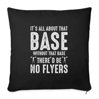 Cheerleader Cheerleading Girl Cheering Lustig - Sofakissenbezug 45 x 45 cm - Schwarz - Vorne