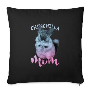 Chinchilla - Housse de coussin décorative 45 x 45 cm - noir - Devant