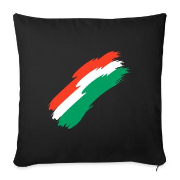 Couleurs du drapeau d’Oman - Housse de coussin décorative 45 x 45 cm - noir - Devant