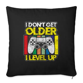 Gamer Video Game Console - Sofa pillowcase 17,3'' x 17,3'' (45 x 45 cm) - black - Front