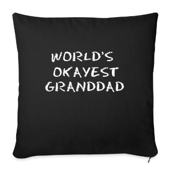 Déclaration de grand-père grand-père grand-père - Housse de coussin décorative 45 x 45 cm - noir - Devant