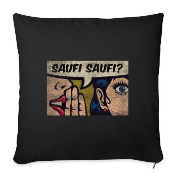 Saufī Saufī - Sofakissenbezug 45 x 45 cm - Schwarz - Vorne