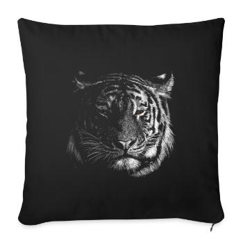 Tigre - Housse de coussin décorative 45 x 45 cm - noir - Devant