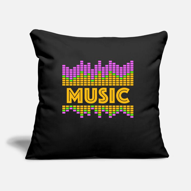 Music Equalizer LED Lights Rhythm Dance Stereo Sofa pillowcase 17,3'' x 17,3'' (45 x 45 cm)