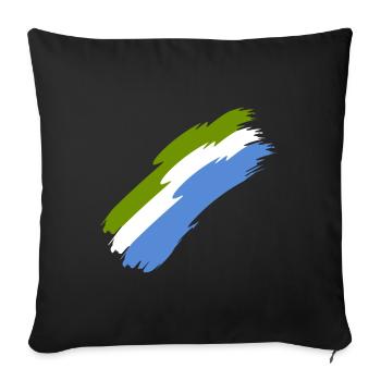 Sierra Leone - Sofakissenbezug 45 x 45 cm - Schwarz - Vorne