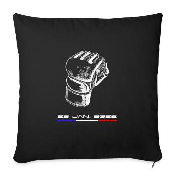 MMA France - 23 Janvier 2022 - Housse de coussin décorative 45 x 45 cm - noir - Devant