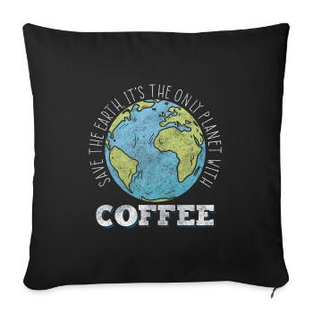 Conservation de la nature Changement climatique Recyclage - Housse de coussin décorative 45 x 45 cm - noir - Devant
