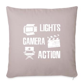 Filmmaker - Sofa pillowcase 17,3'' x 17,3'' (45 x 45 cm) - light taupe - Front