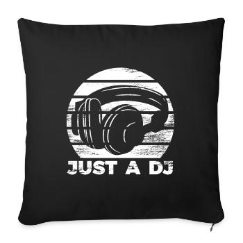 DISC-JOCKEY - Housse de coussin décorative 45 x 45 cm - noir - Devant