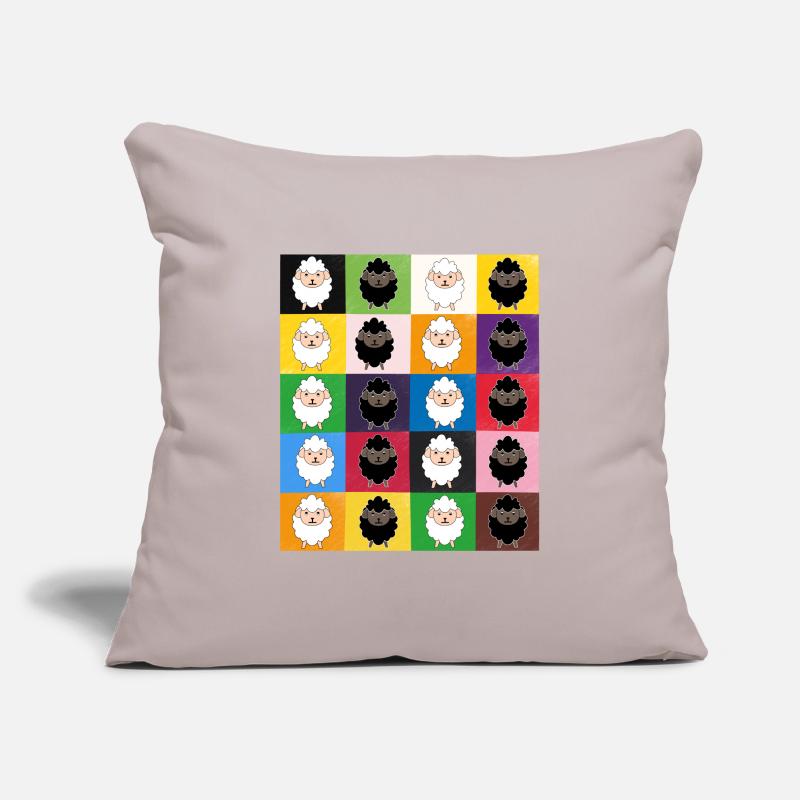 Patchwork sheep Sofa pillowcase 17,3'' x 17,3'' (45 x 45 cm)