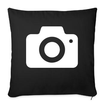 Photographie Movie Camera Fotograf - Sofakissenbezug 45 x 45 cm - Schwarz - Vorne