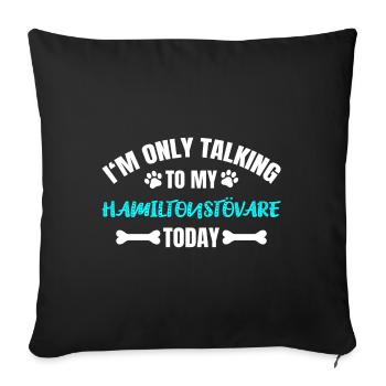 Hamiltonstövare - Sofa pillowcase 17,3'' x 17,3'' (45 x 45 cm) - black - Front