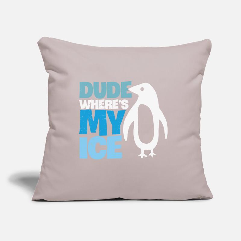 Penguin Riscaldamento globale Cambiamento climatico Copricuscino per divano, 45 x 45 cm