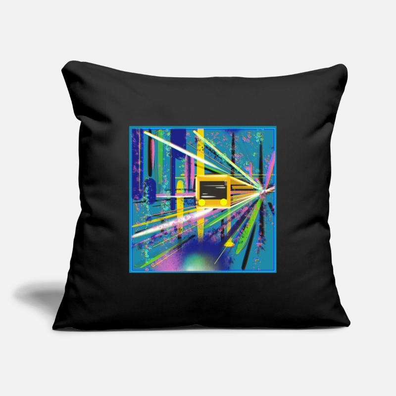 Abstrakte U-Bahn Berlin Graffiti Design Sofakissenbezug 45 x 45 cm