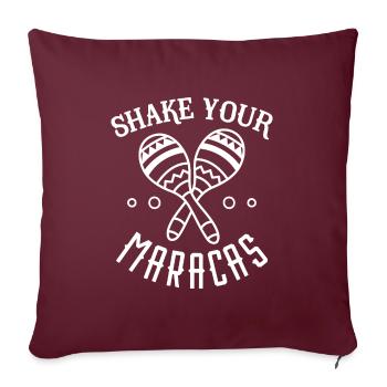 Shake Your Maracas - Sofa pillowcase 17,3'' x 17,3'' (45 x 45 cm) - burgundy - Front