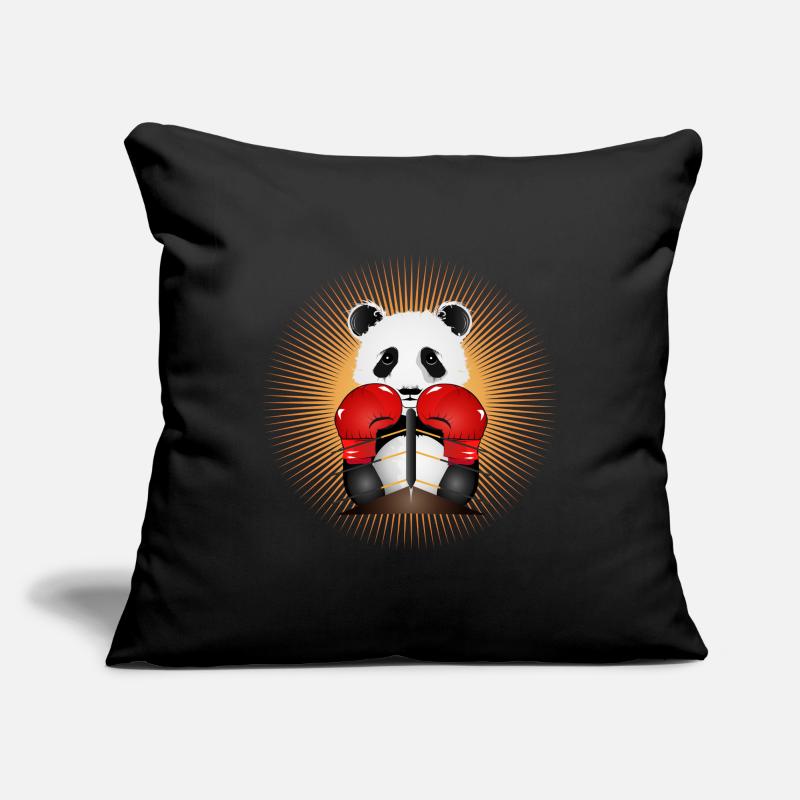 Panda als strahlender Boxer Held im Boxring Sofakissenbezug 45 x 45 cm