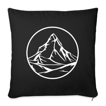 Berg - Sofakissenbezug 45 x 45 cm - Schwarz - Vorne