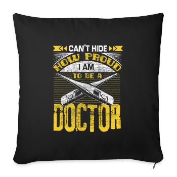 Doctor Medicine Hospital Idée cadeau - Housse de coussin décorative 45 x 45 cm - noir - Devant