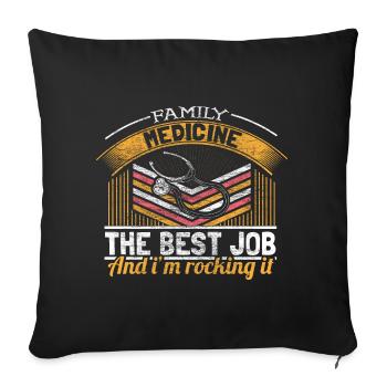 Hôpital Docteur - Housse de coussin décorative 45 x 45 cm - noir - Devant