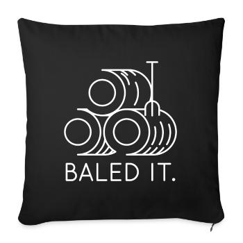 Ballenpresse - Sofakissenbezug 45 x 45 cm - Schwarz - Vorne