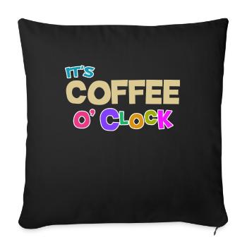 Cool Coffee Caffeine Statement Coffee Lovers - Sofa pillowcase 17,3'' x 17,3'' (45 x 45 cm) - black - Front