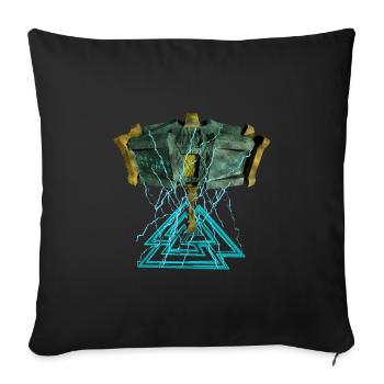LETZTER DONNER - Sofakissenbezug 45 x 45 cm - Schwarz - Vorne