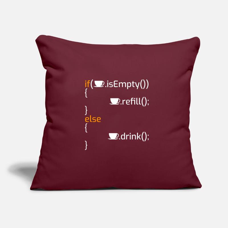 Funny Coffee Programming Joke I Sofa pillowcase 17,3'' x 17,3'' (45 x 45 cm)