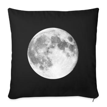 Moon Moon Landing | Full Moon Werewolf - Sofa pillowcase 17,3'' x 17,3'' (45 x 45 cm) - black - Front