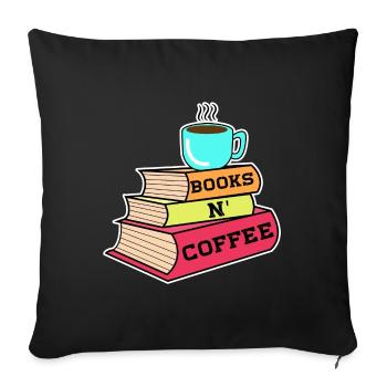 Caffeine Coffee Drinking Statement Coffee Lovers - Sofa pillowcase 17,3'' x 17,3'' (45 x 45 cm) - black - Front