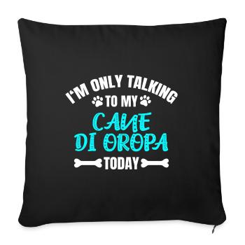 Cane di Oropa - Sofa pillowcase 17,3'' x 17,3'' (45 x 45 cm) - black - Front