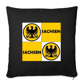 Le Saxon - Housse de coussin décorative 45 x 45 cm - noir - Devant