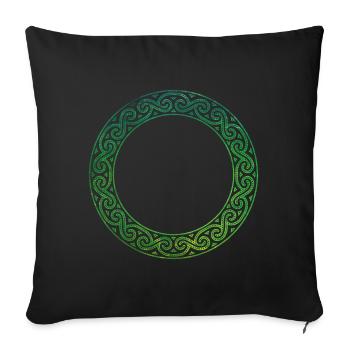 Celtic Knot - Sofakissenbezug 45 x 45 cm - Schwarz - Vorne