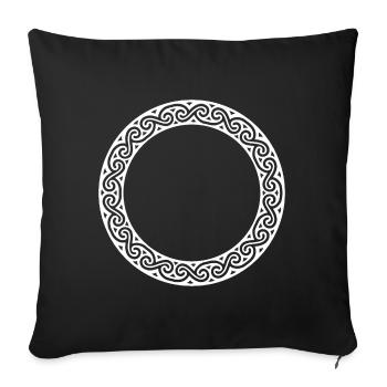 Celtic Knot - Sofakissenbezug 45 x 45 cm - Schwarz - Vorne