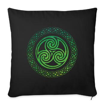 Celtic Knot - Sofakissenbezug 45 x 45 cm - Schwarz - Vorne
