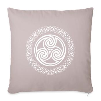 Celtic Knot - Sofakissenbezug 45 x 45 cm - helles Taupe - Vorne